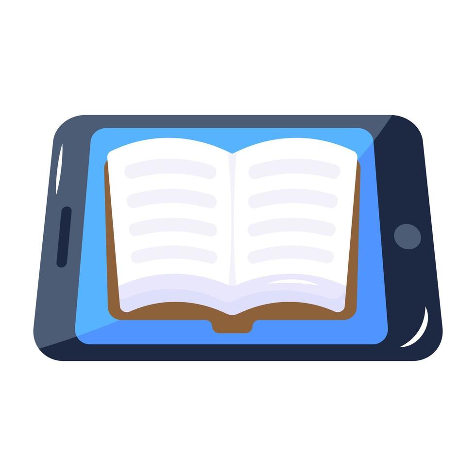 Grab a flat icon of study vector