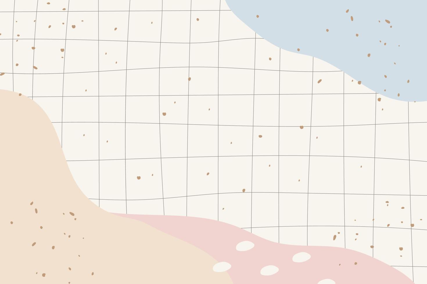 Hand drawn abstract background with flat design vector