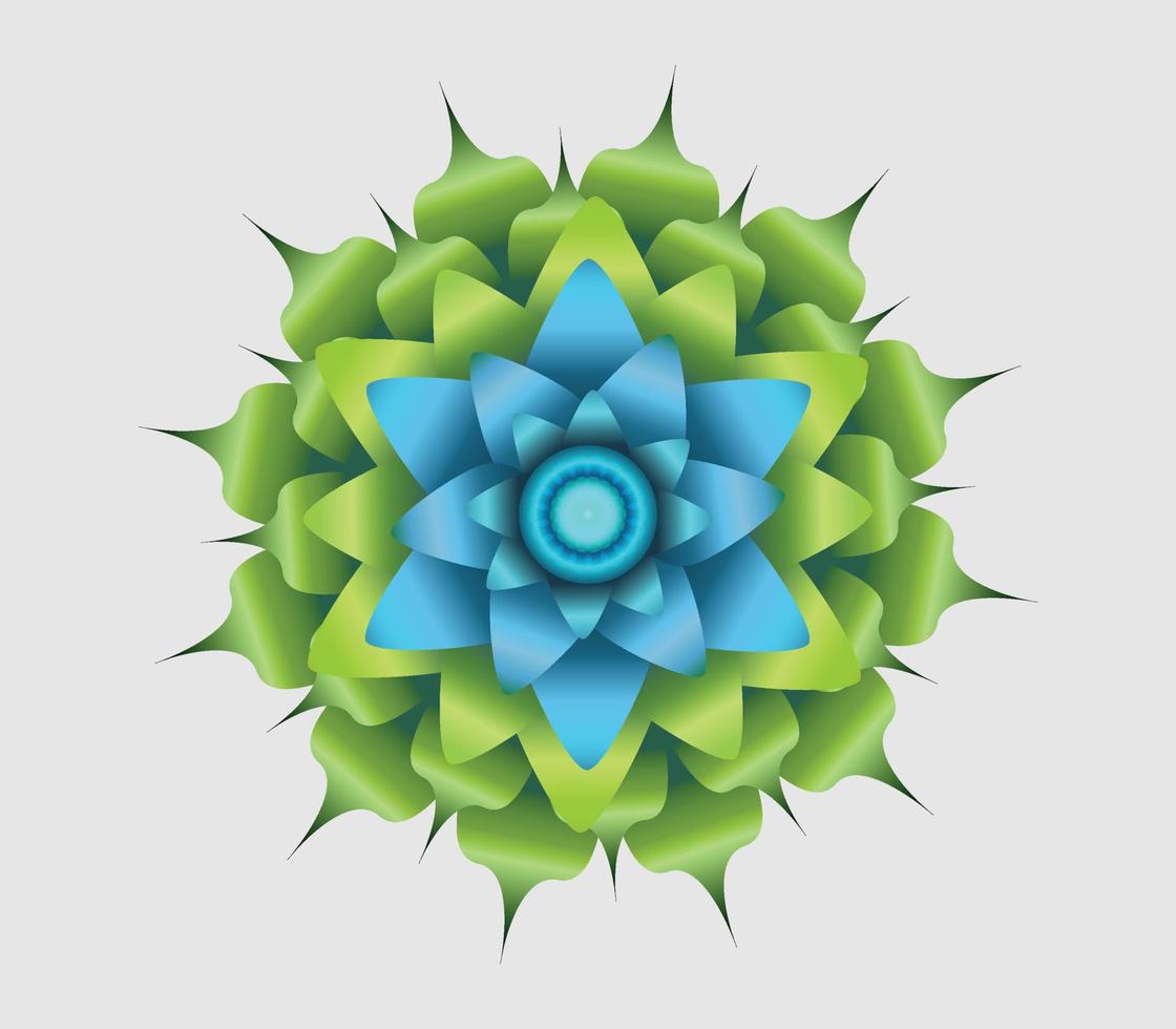 Mandala flower pattern design vector