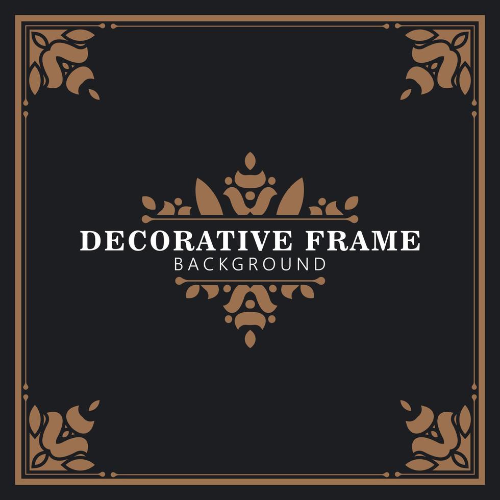 Elegant decorative frame design background vector