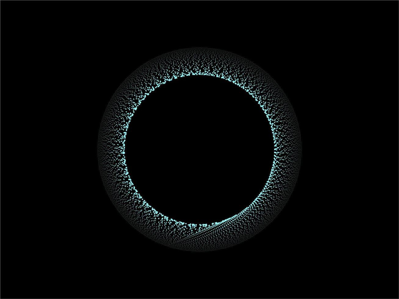 Dynamic circle Abstract  Futuristic Background vector