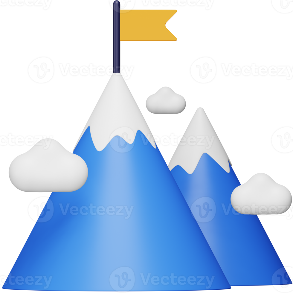 Mission 3d rendering isometric icon. png