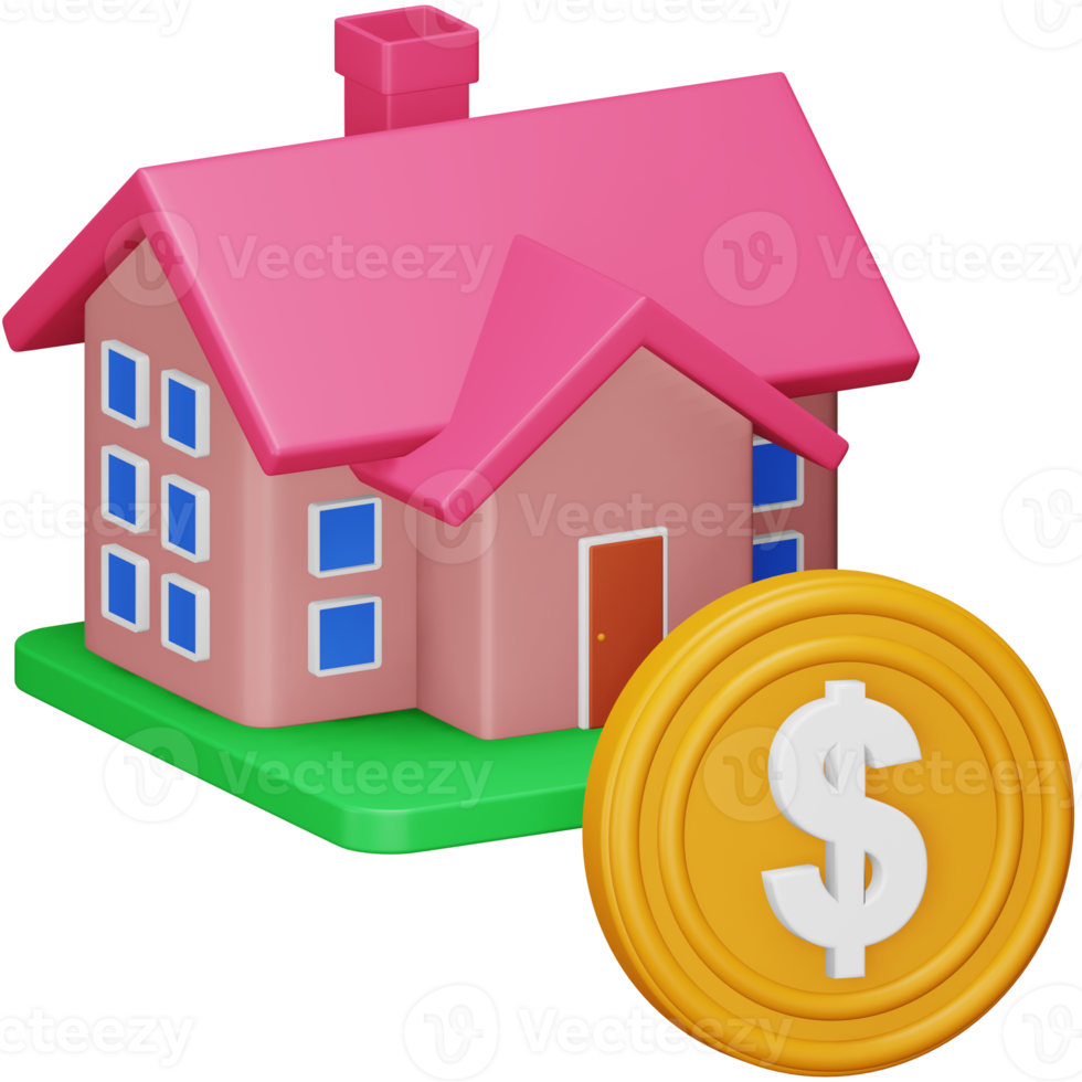 Budget 3d rendering isometric icon. png