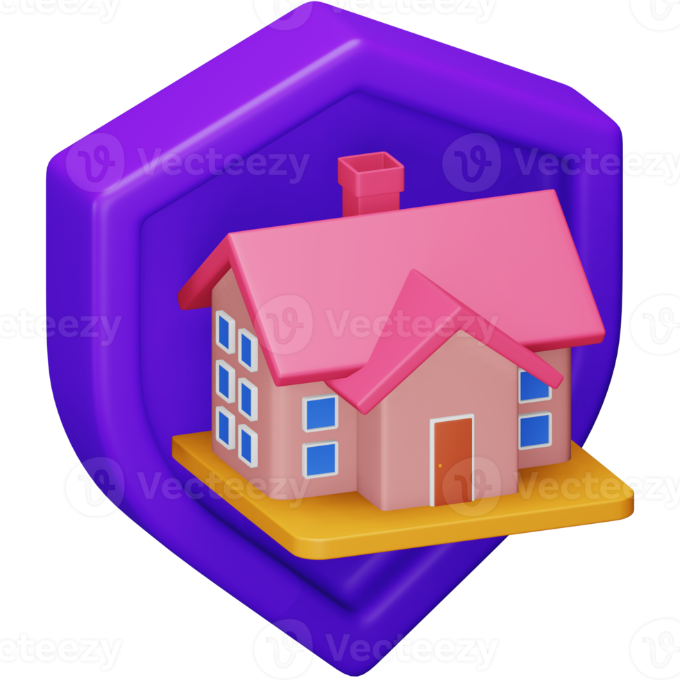 Insurance 3d rendering isometric icon. png