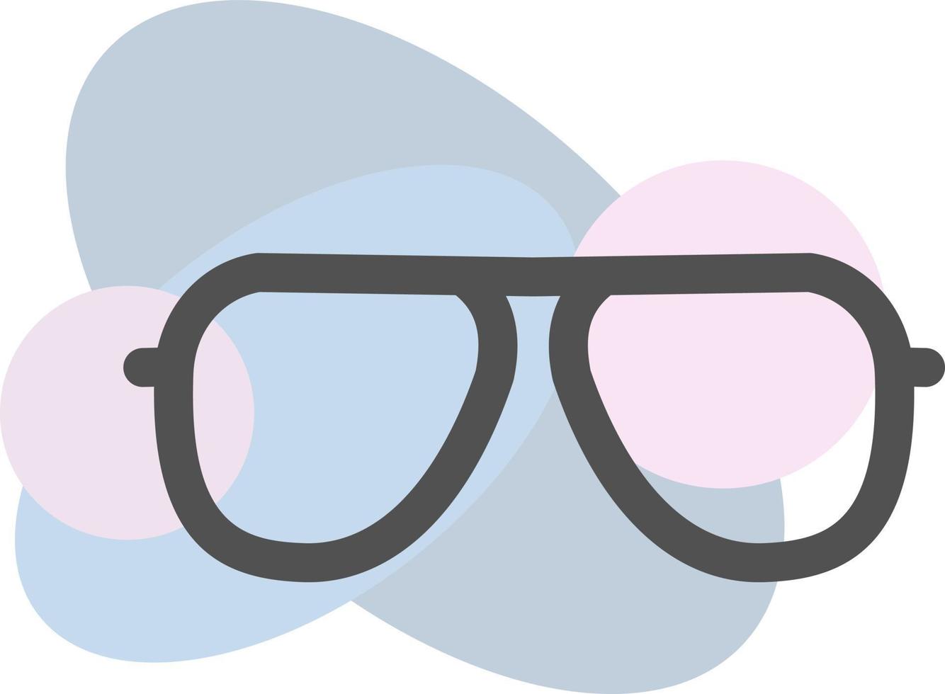 Trendy glasses, illustration, vector, on a white background. vector