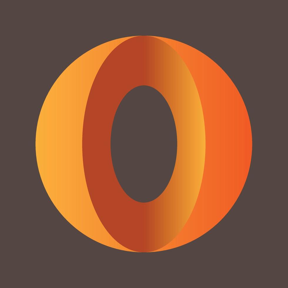 Circle Oval Hallf vector