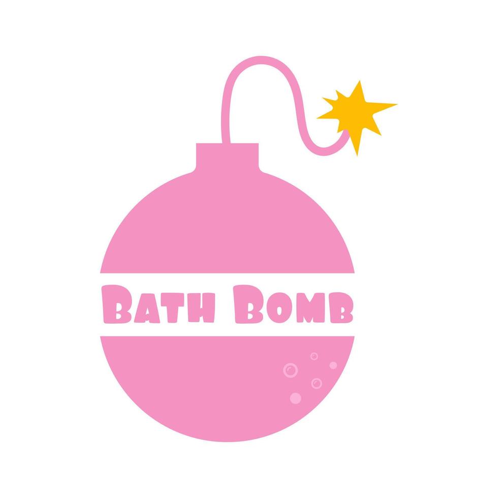 Bubble bath logo. Vector illustration