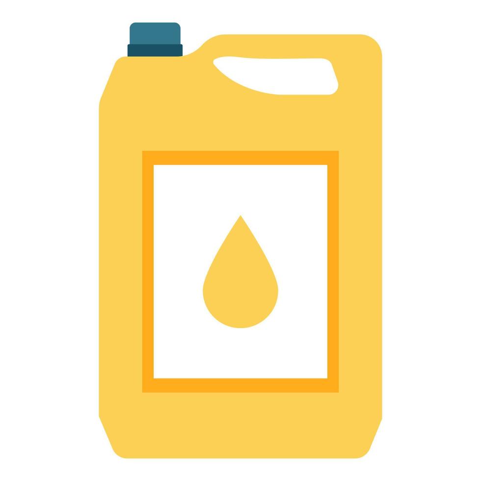 Oil canister icon. Flat illustration vector