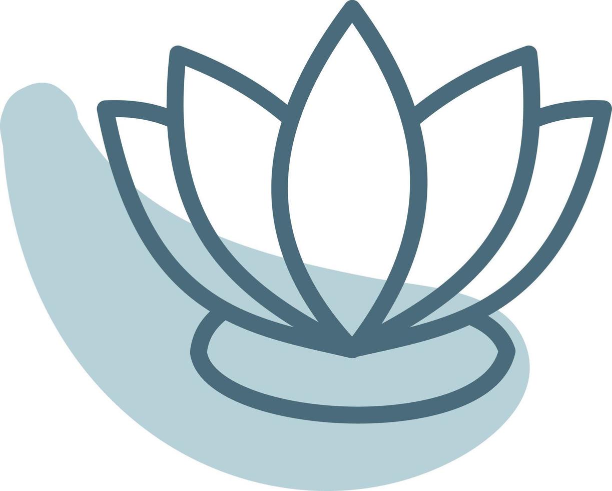 Spa flower, illustration, vector, on a white background. vector