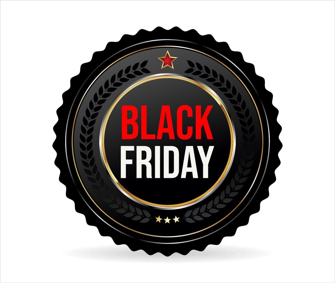 Black Friday super sale and best price badge isolated on white background vector