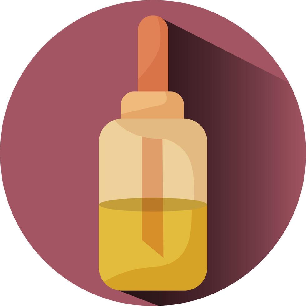 Cosmetic oil, illustration, vector, on a white background. vector