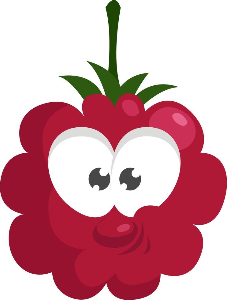 Red baby berry,illustration,vector on white background vector