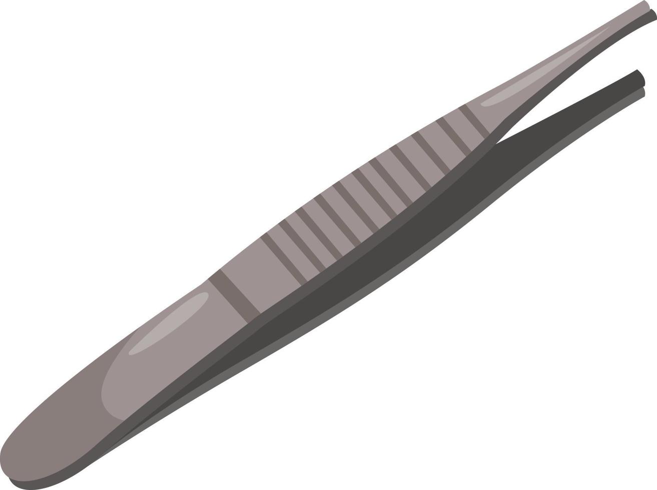 Small tweezers, illustration, vector on white background