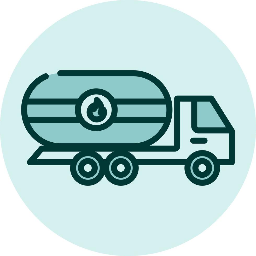 Gas truck, illustration, vector on a white background.