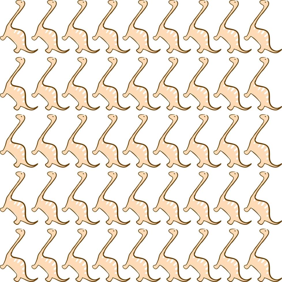 Brachiosaurus wallpaper, illustration, vector on white background.