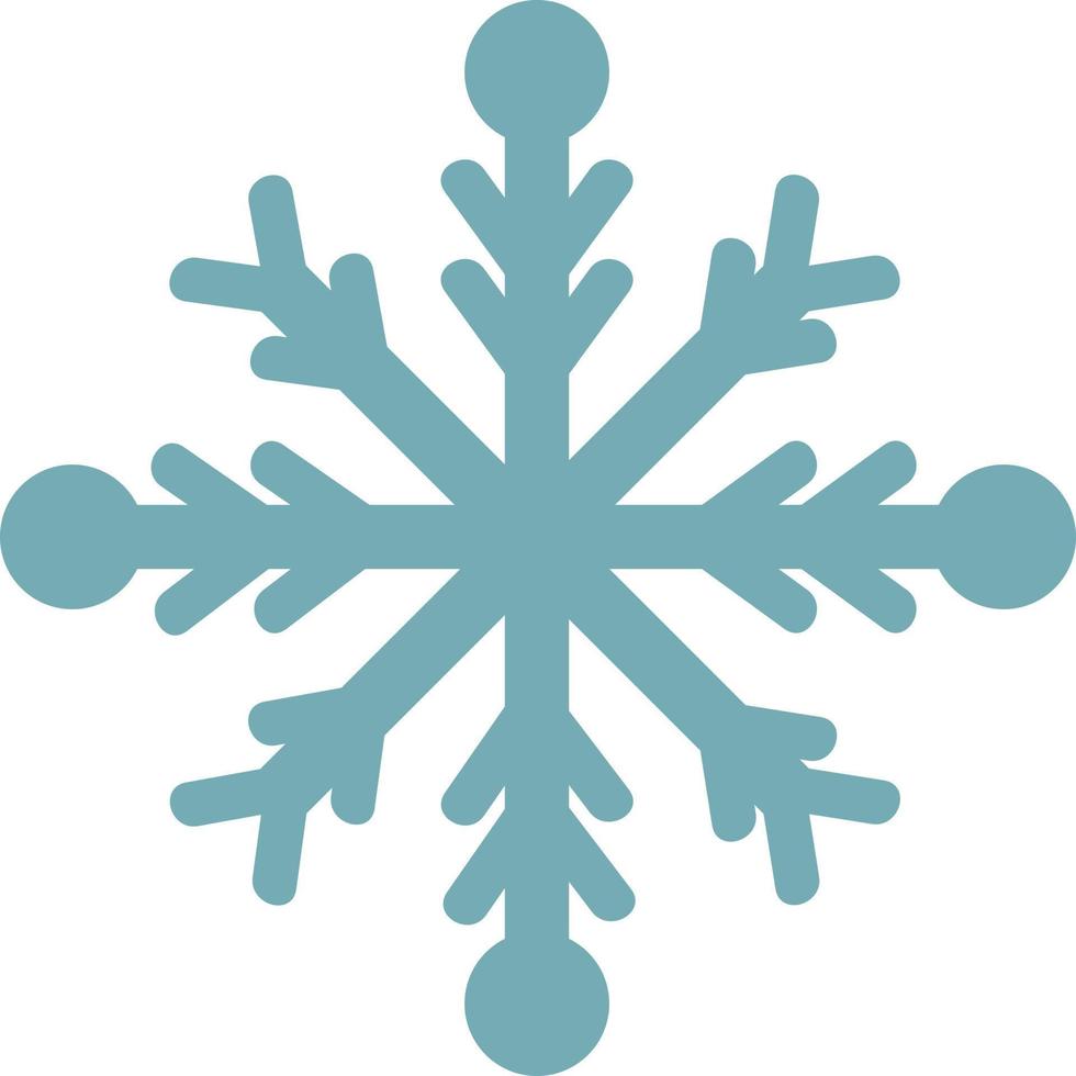 Snowflake, illustration, vector on white background.