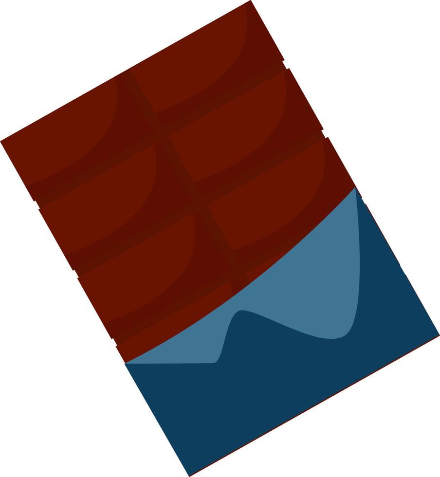 barra de chocolate, ilustración, vector sobre fondo blanco.