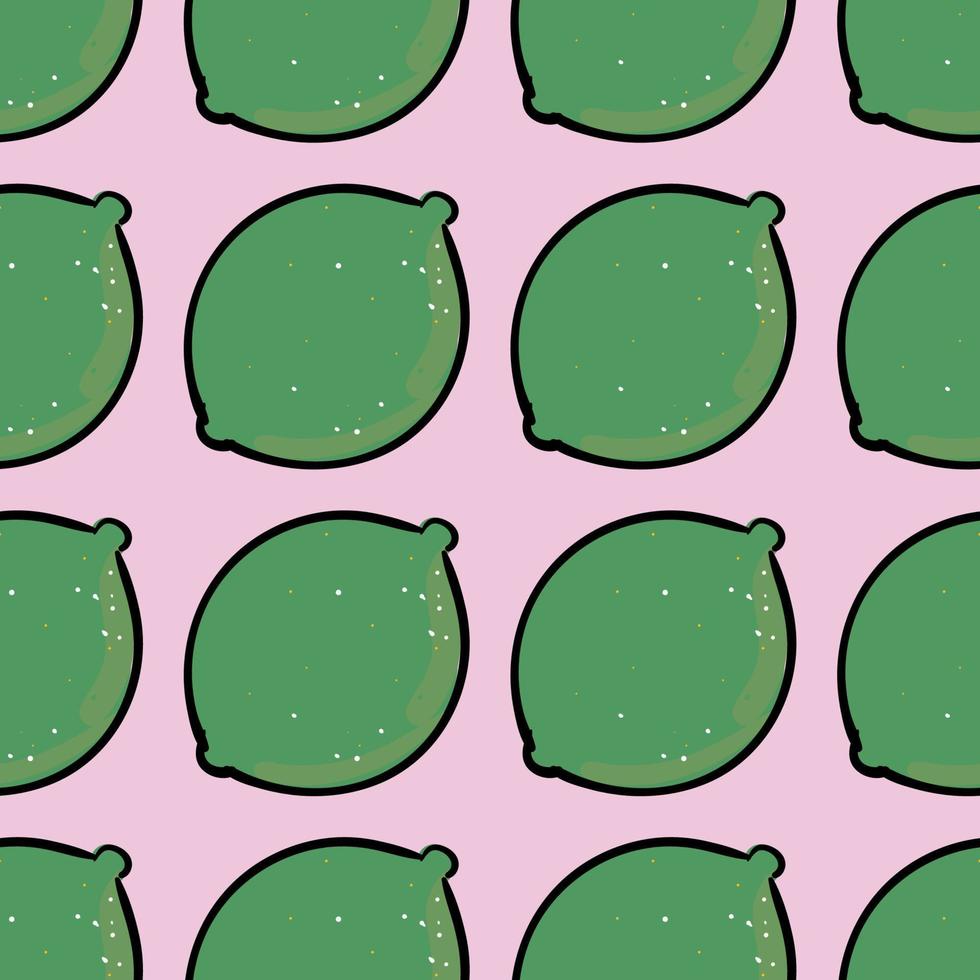 Lime pattern , illustration, vector on white background