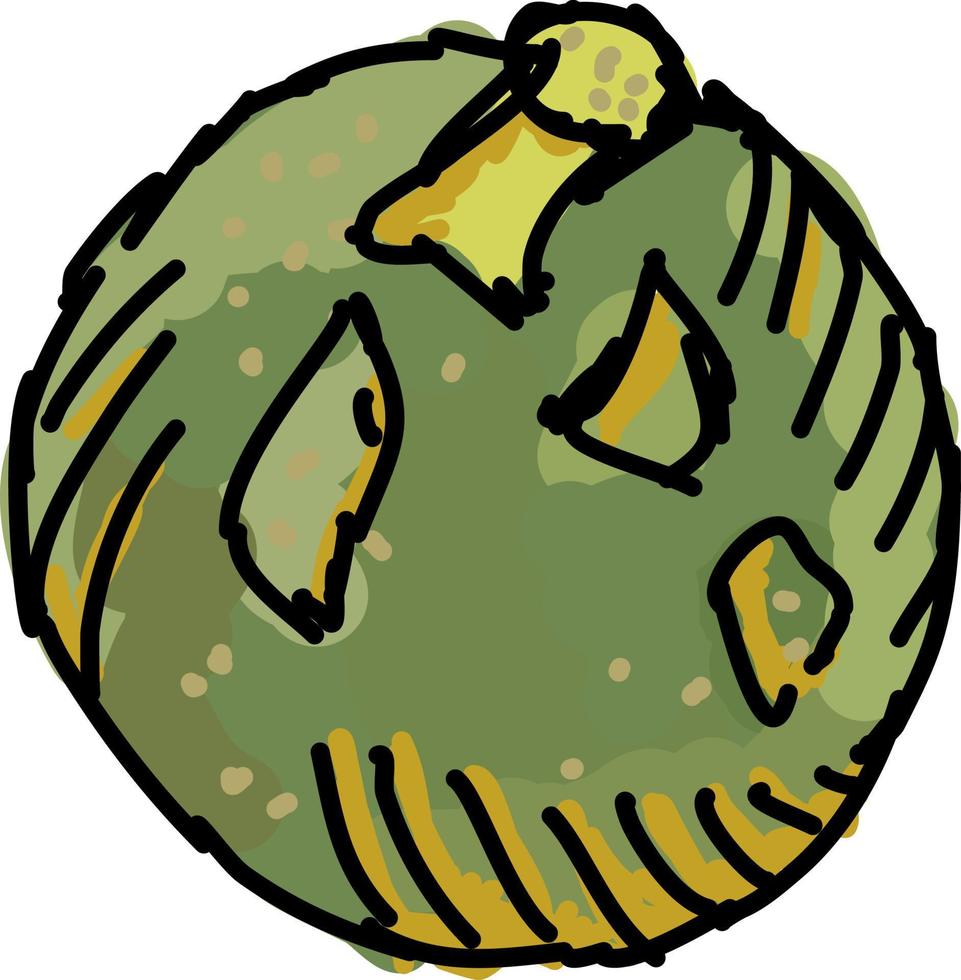 Green fig, illustration, vector on white background. 13867145 Vector