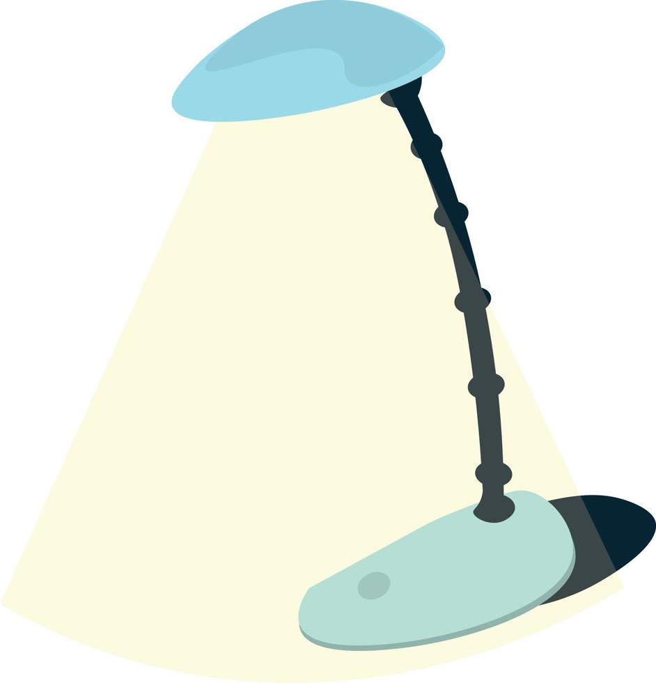 Table lamp icon, flat design style. Desk lamp modern vector illustration