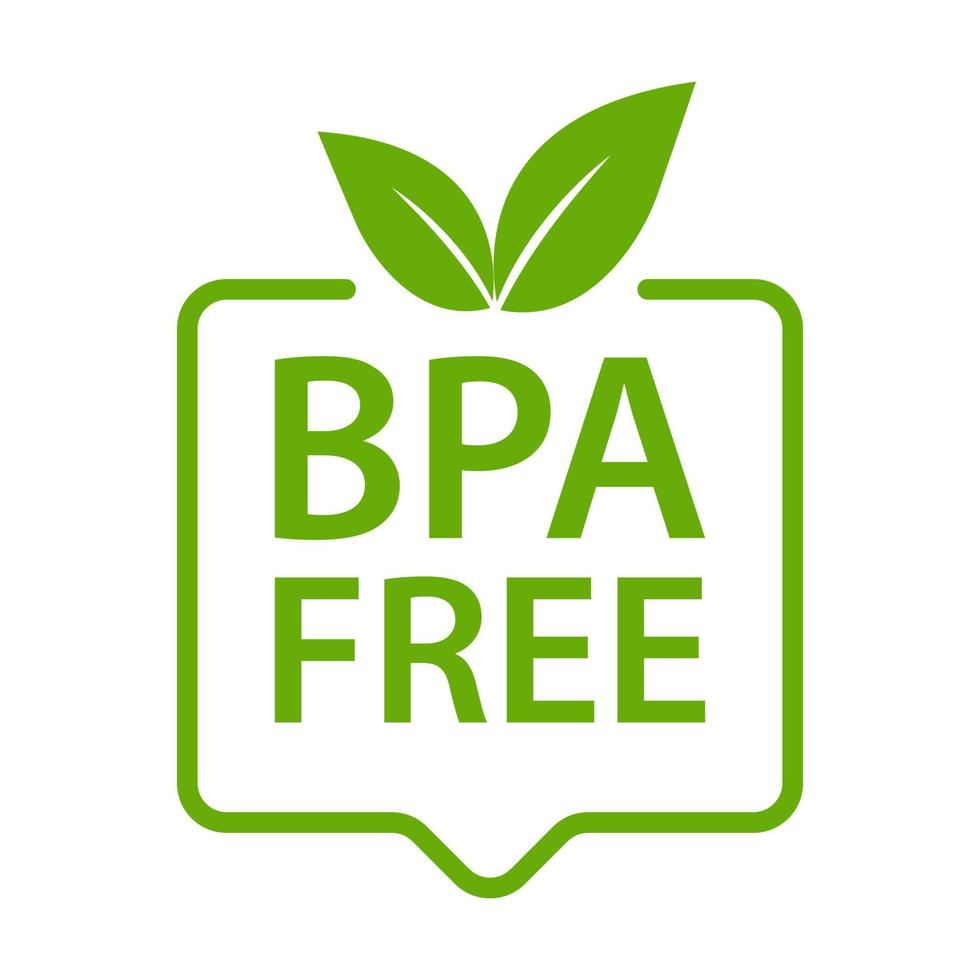 Hot Buy BPA FREE bisphenol A and phthalates free icon vector non