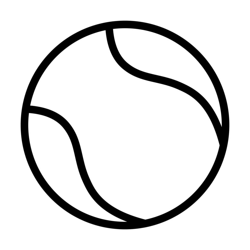 vector de icono de pelota de tenis para diseño gráfico, logotipo, sitio web, redes sociales, aplicación móvil, ilustración de interfaz de usuario