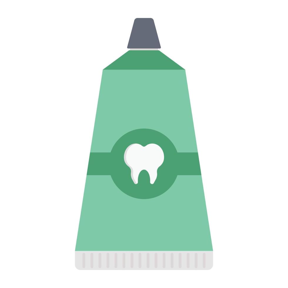 Ilustración de vector de pasta de dientes en un fondo. Símbolos de calidad premium. Iconos vectoriales para concepto y diseño gráfico.