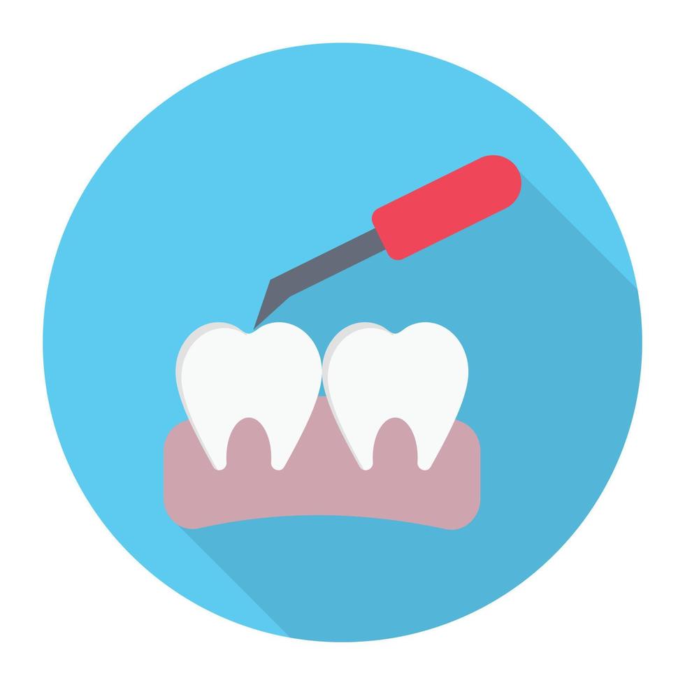 Ilustración de vector de chequeo de dientes en un fondo. Símbolos de calidad premium. Iconos vectoriales para concepto y diseño gráfico.