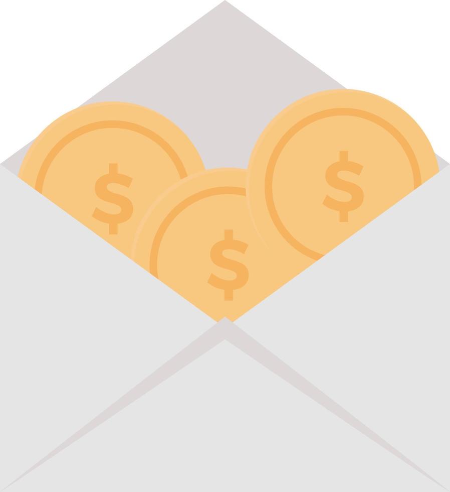 dollar envelope vector illustration on a background.Premium quality symbols.vector icons for concept and graphic design.