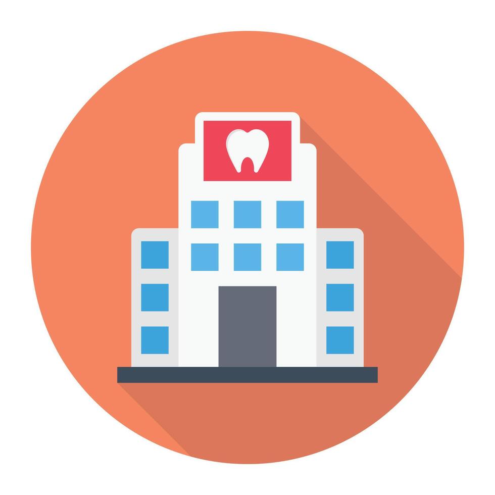 ilustración de vector de hospital en un fondo. símbolos de calidad premium. iconos vectoriales para concepto y diseño gráfico.