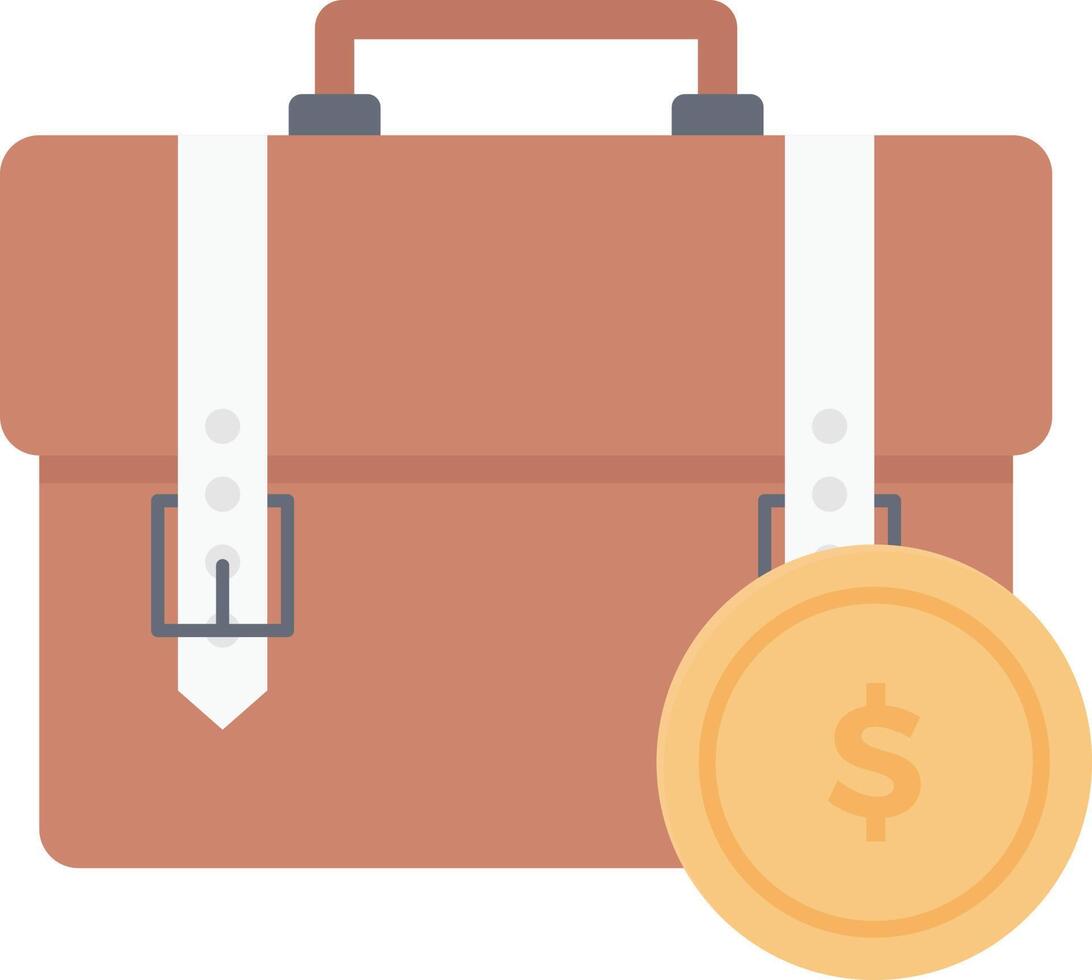 ilustración de vector de bolsa de dólar en un fondo. símbolos de calidad premium. iconos vectoriales para concepto y diseño gráfico.