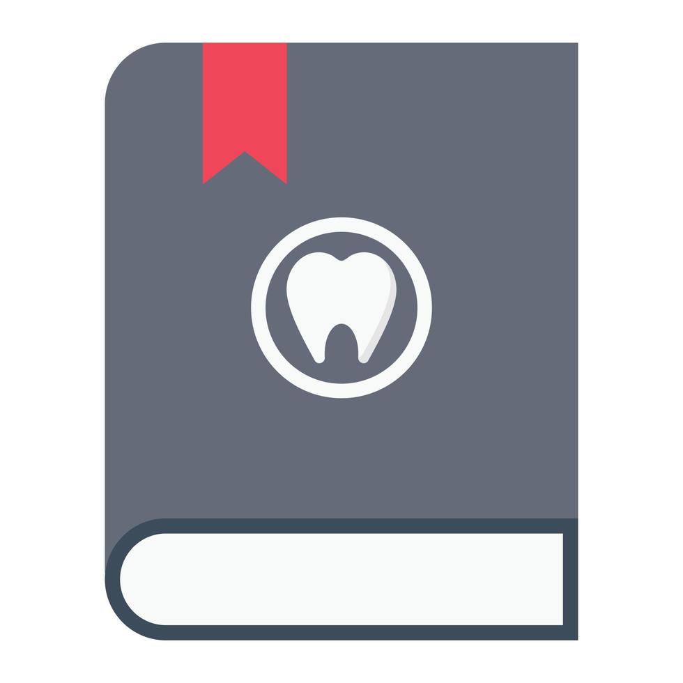 dental book vector illustration on a background.Premium quality symbols.vector icons for concept and graphic design.