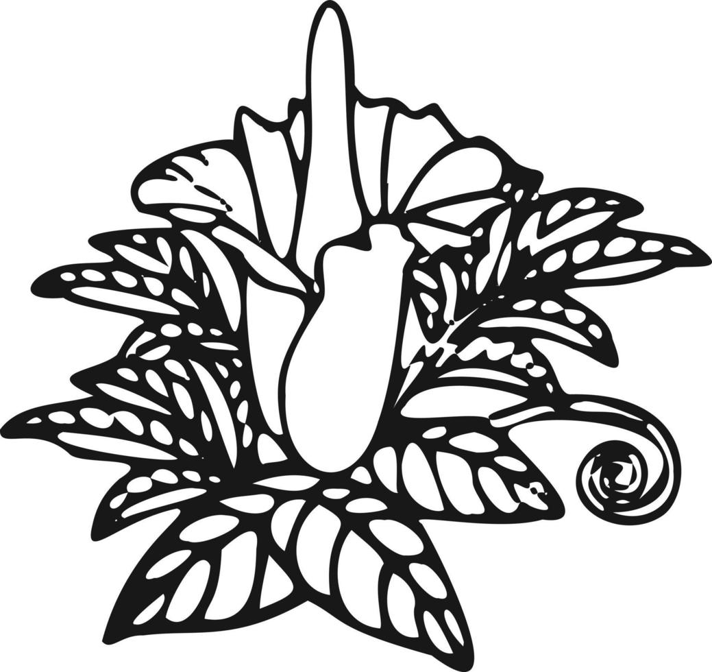 Modern icon plant flower symbol. White background vector