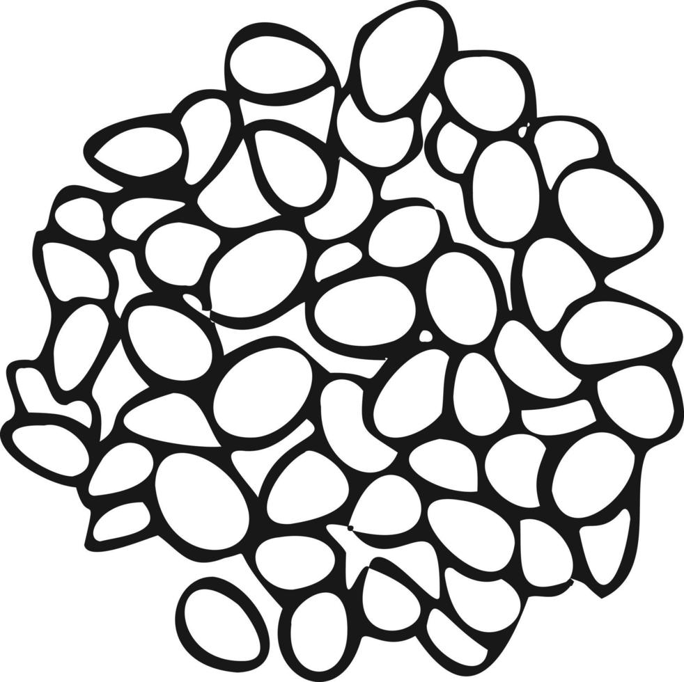 icono moderno símbolo de piñones. Fondo blanco vector