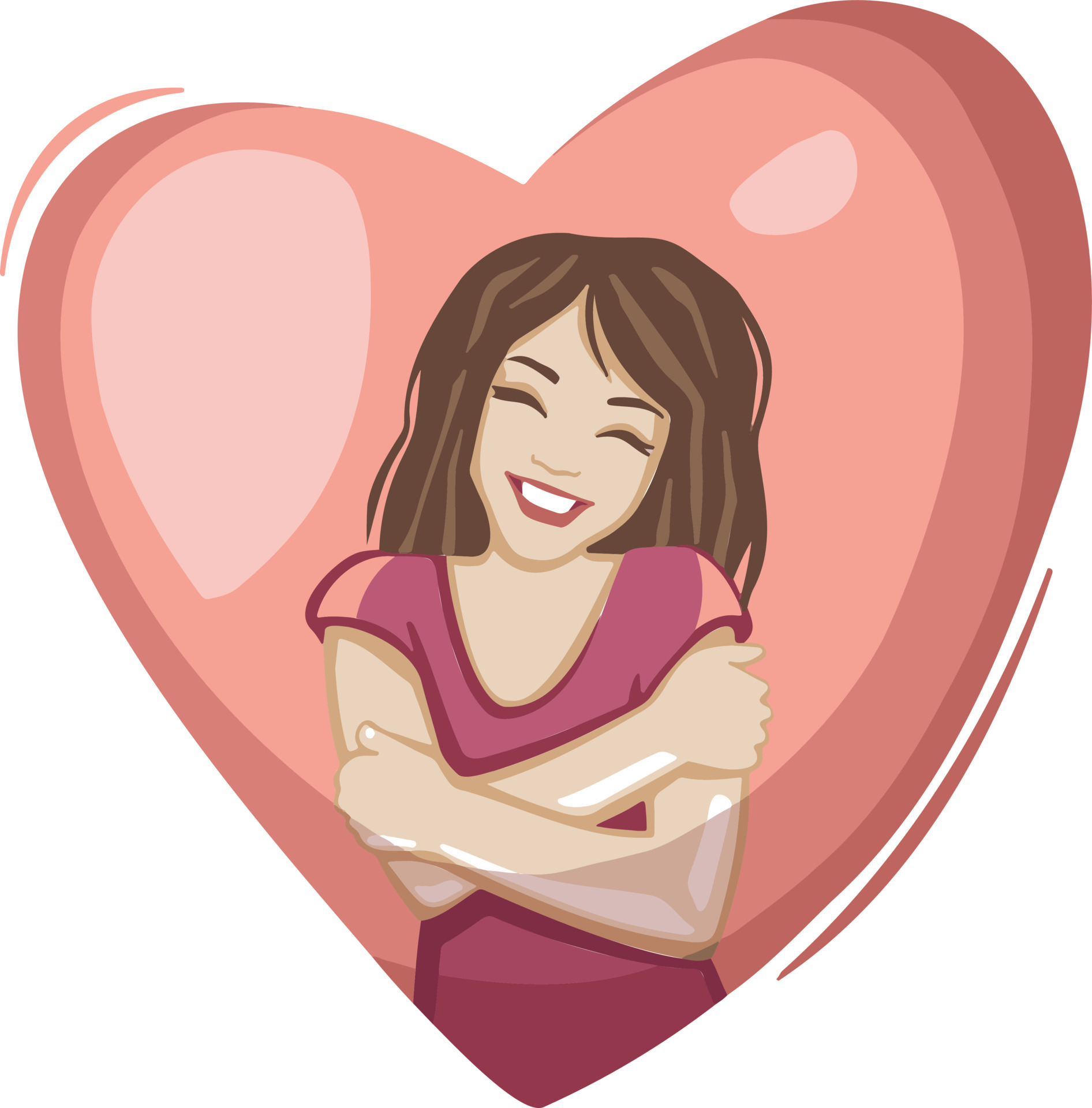 Girl Self Love Harmony Self Acceptance Icon Symbol 13868711 Vector