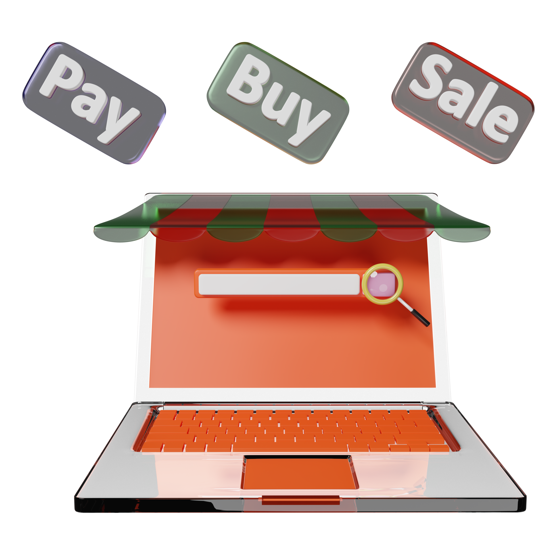 orange-laptop-computer-monitor-with-store-front-buy-sale-pay-label-tag-blank-search-bar-magnifying-isolated-online-shopping-search-data-concept-3d-illustration-or-3d-render-png.png