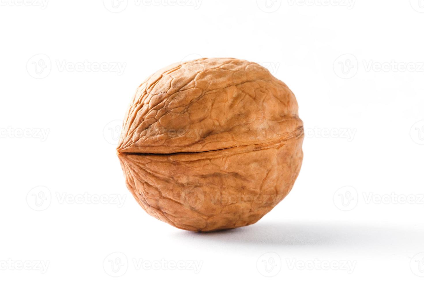 Walnut on white isolated background, clipping path, full depth of field photo