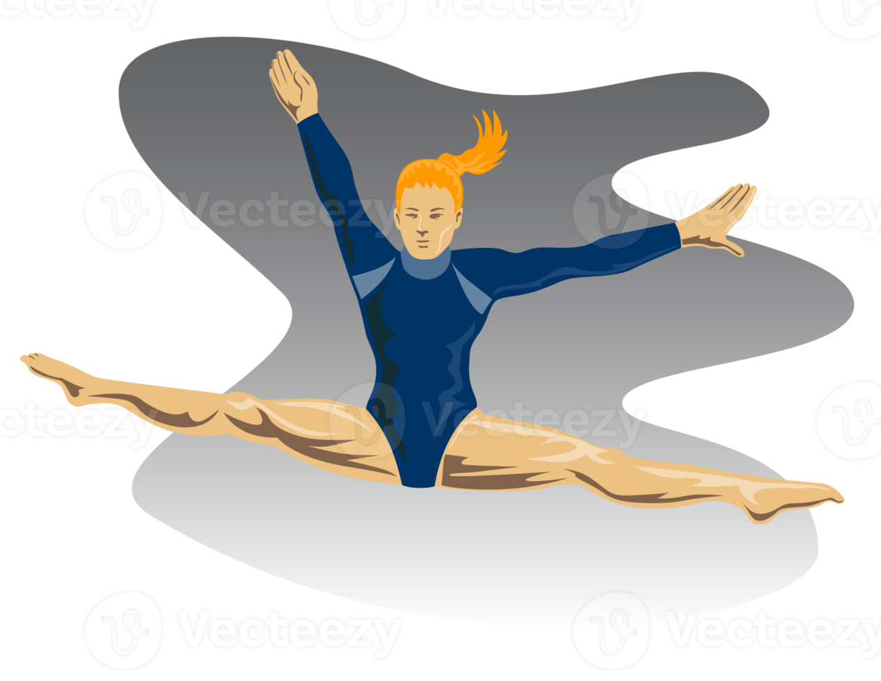 Gymnast Jumping Split png