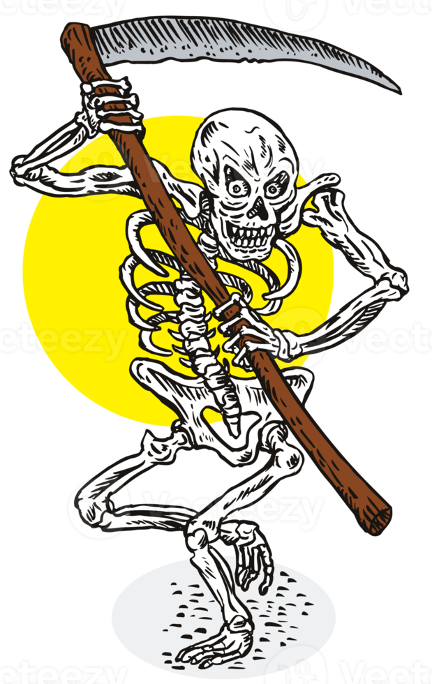 Grim Reaper Skeleton Stance png