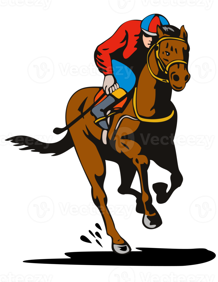 carreras de caballos y jockey retro png