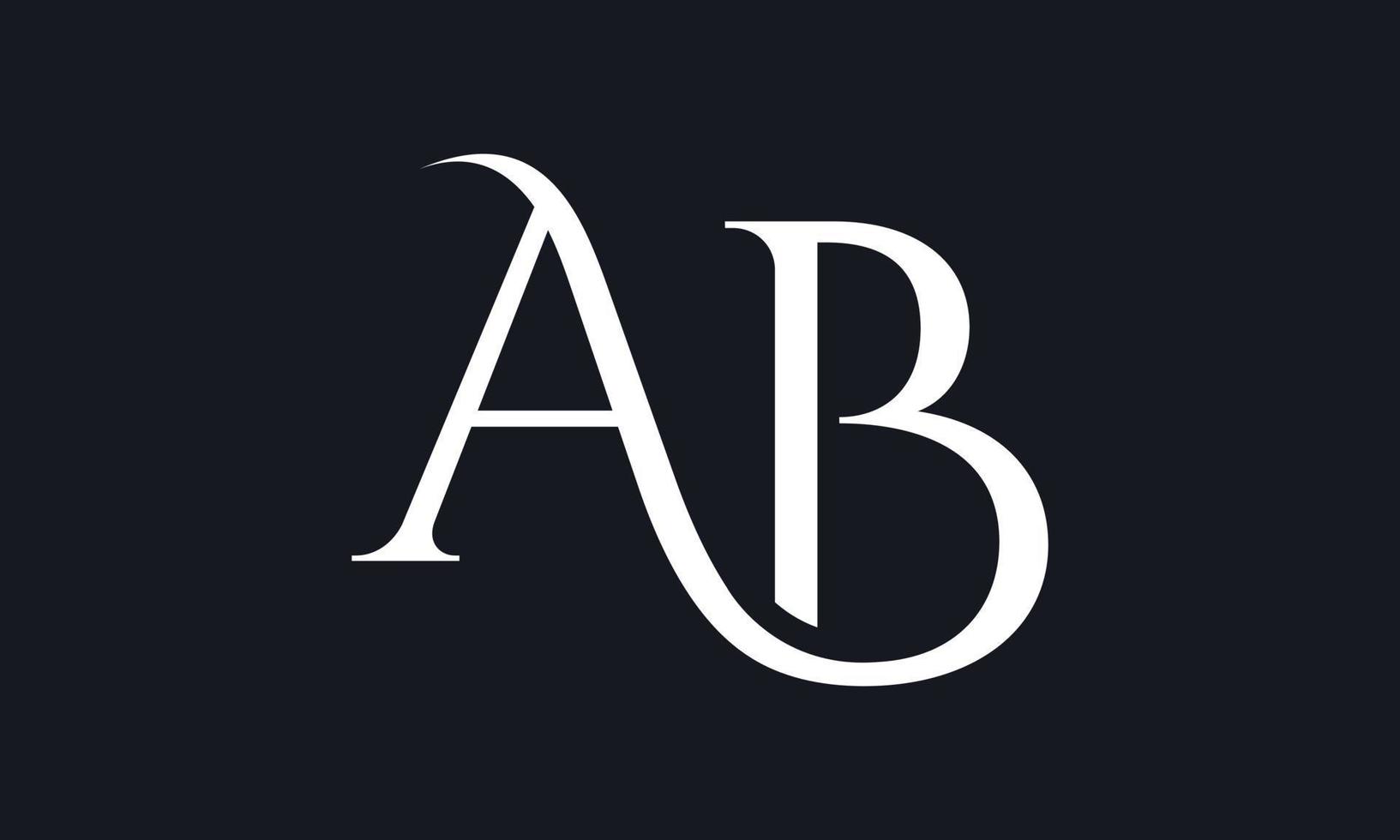 Letter AB Logo Pro Vector File Pro Vector Pro Vector