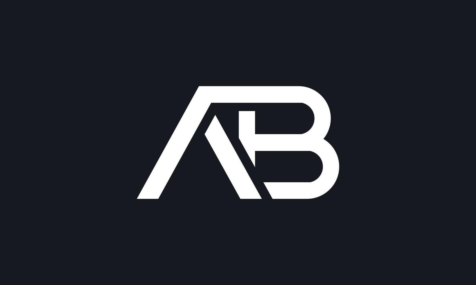carta ab logo pro archivo vectorial vector