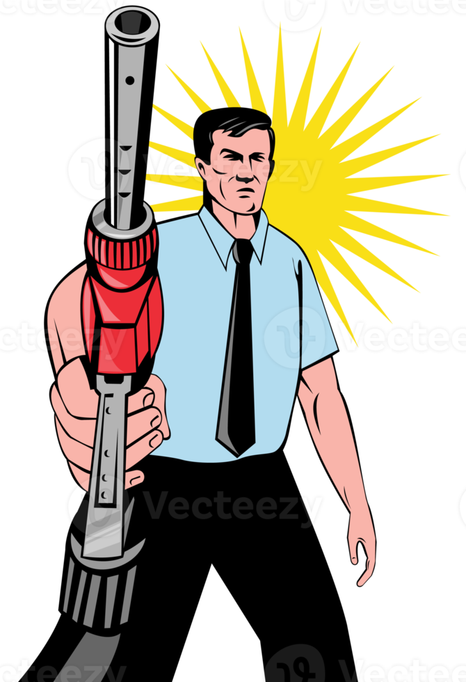 Gasoline Attendant Fuel Pump Nozzle png
