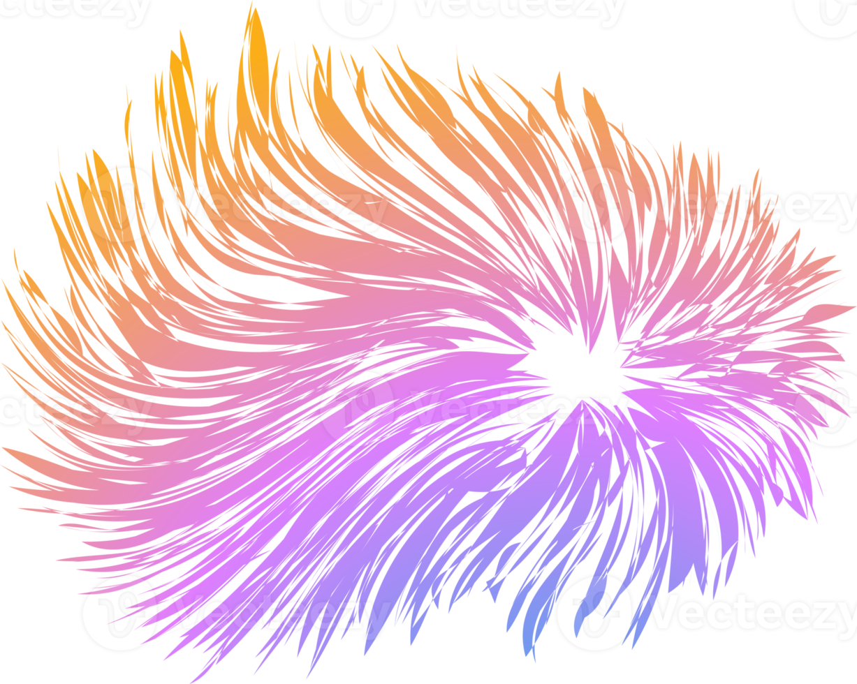 gráfico de plumas de colores png