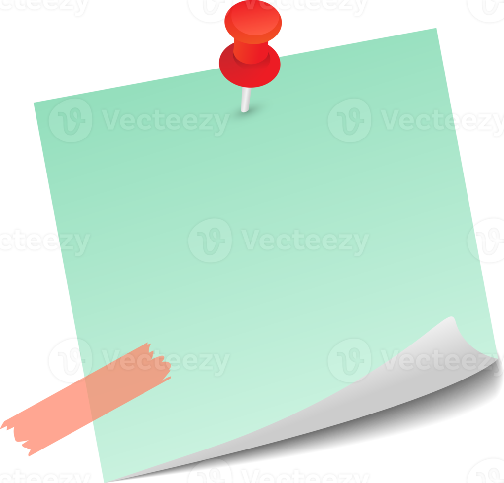 Blank Sticky Note Reminder Paper png