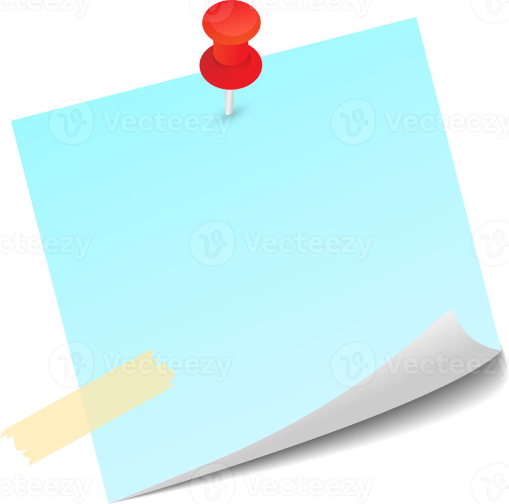 Blank Sticky Note Reminder Paper png