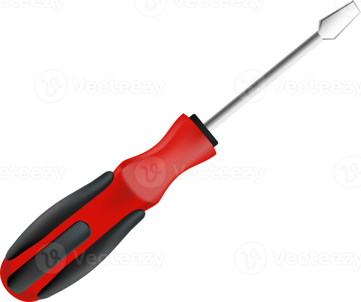 Red Screwdriver Illustration png