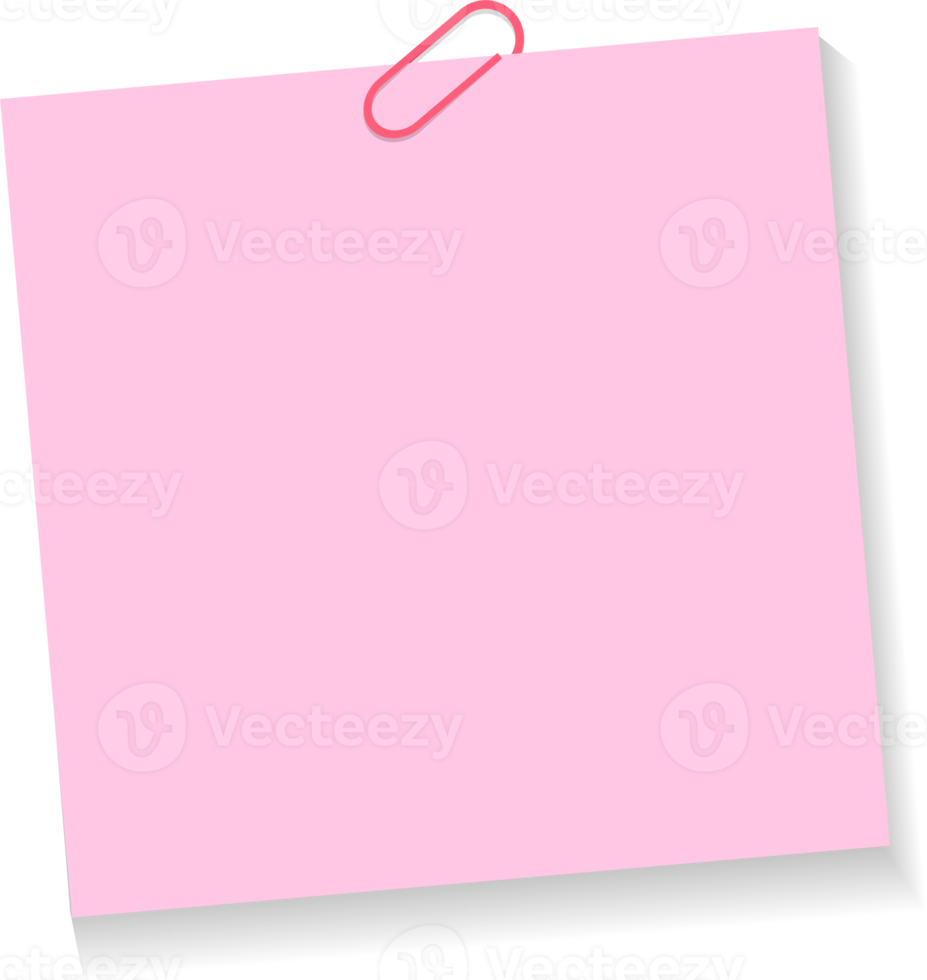 Blank Sticky Note Reminder Paper png