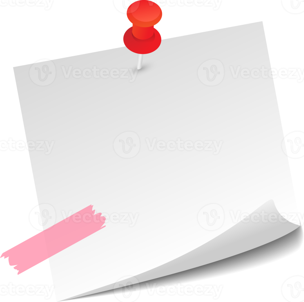 Blank Sticky Note Reminder Paper png