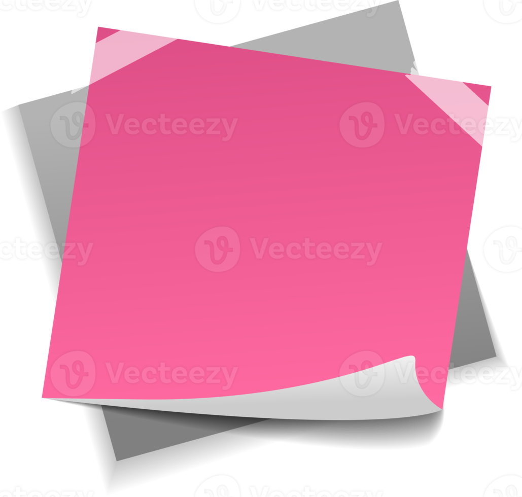 Blank Sticky Note Reminder Paper png